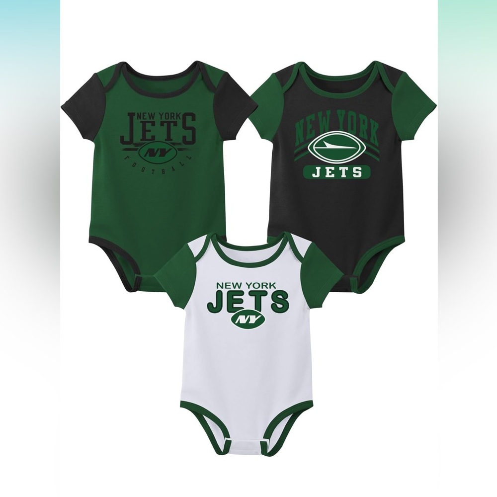 NFL Team Apparel Onesies NY Jets football size 3-6 months